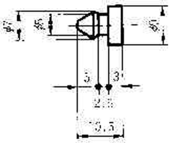 IMPA 490556 DOOR SILENCER RUBBER FOR METAL DOOR   OHS-4611