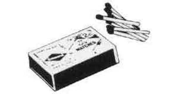 IMPA 174301 LIFEBOAT MATCHES-box 20 pcs. WIND/WATERPROOF   UN1944