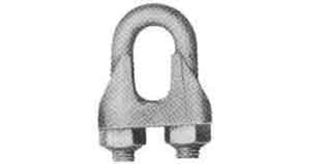 IMPA 230816 WIRE ROPE CLIP 5mm STEEL ZINC PLATED