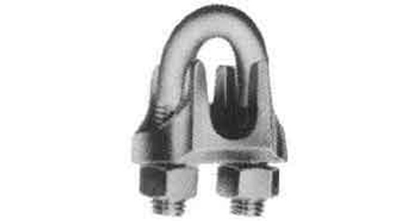 IMPA 230838 WIRE ROPE CLIP 14mm STEEL ZINC PLATED