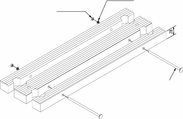 IMPA 232038 ROPE LADDER STEP 525mm REPLACEMENT TYPE WOOD-FLAT