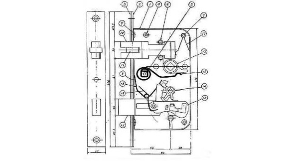 IMPA 490362 LATCH BOLT SPRING No.17 for mortise lock OHS-2410