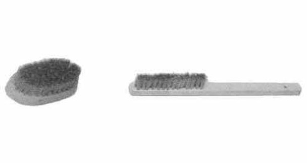 IMPA 510667 WIRE BRUSH BRASS-4 ROWS with straight wooden handle