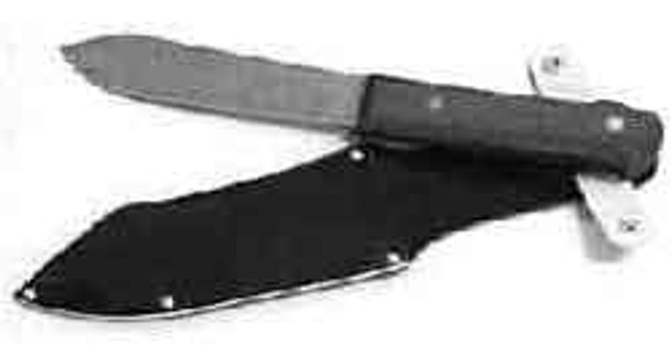 IMPA 611855 SAILORS' KNIFE in leather sheath   MORA