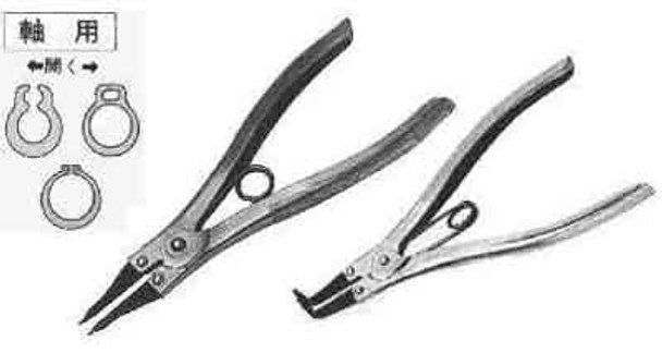 IMPA 611801 PLIER CIRCLIP STRAIGHT NOSE EXTERNAL WITH SPRING 130mm