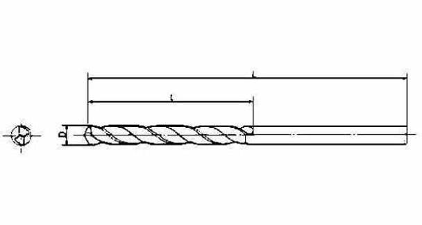 IMPA 630414 TWIST DRILL HSS 7,5x225mm LONG WITH STRAIGHT SHANK