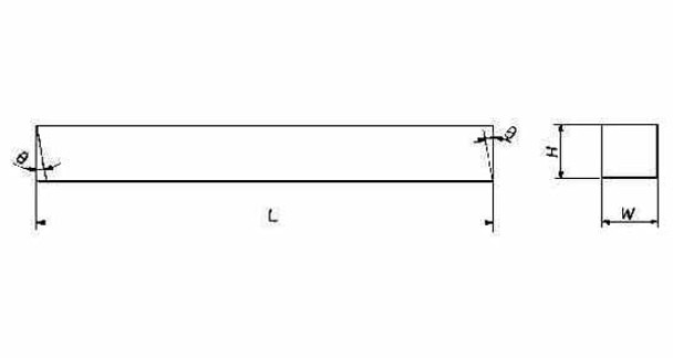 IMPA 632609 TOOL BIT High Speed Steel SQUARE     5x 5x100mm