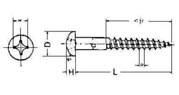 IMPA 694601 WOOD SCREW ROUND HEAD 5,0x60mm  DIN 96-BRASS