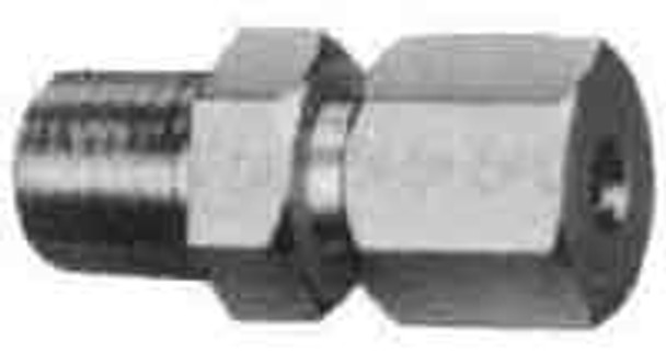 IMPA 734005 FLARELESS MALE CONNECTOR BRASS 8mm x BSP 1/4"