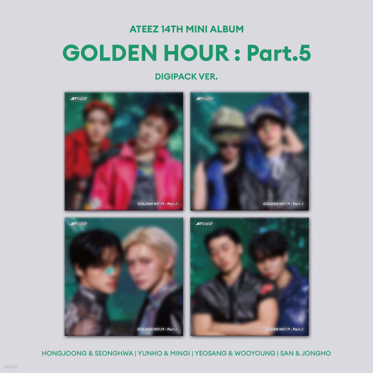 ATEEZ 14th Mini Album [GOLDEN HOUR : PART.5] DIGIPACK UNIT VER