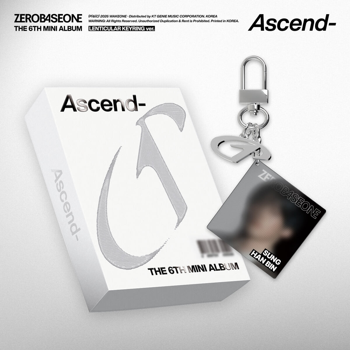 ZEROBASEONE 6th Mini Album [ASCEND-] LENTICULAR KEYRING VER. (5ver