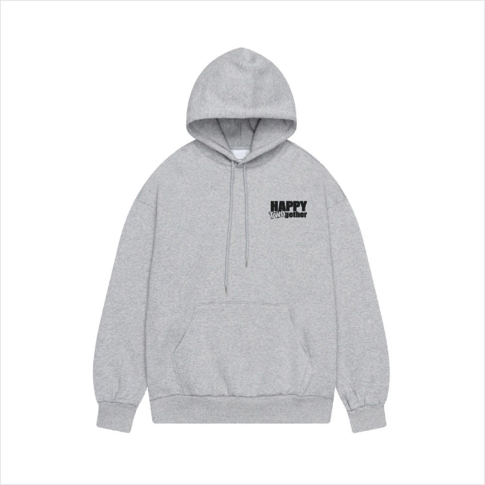 韓国BL Happy twogether HOODIE パーカー Happy Twogether ] Gray Hoodie
