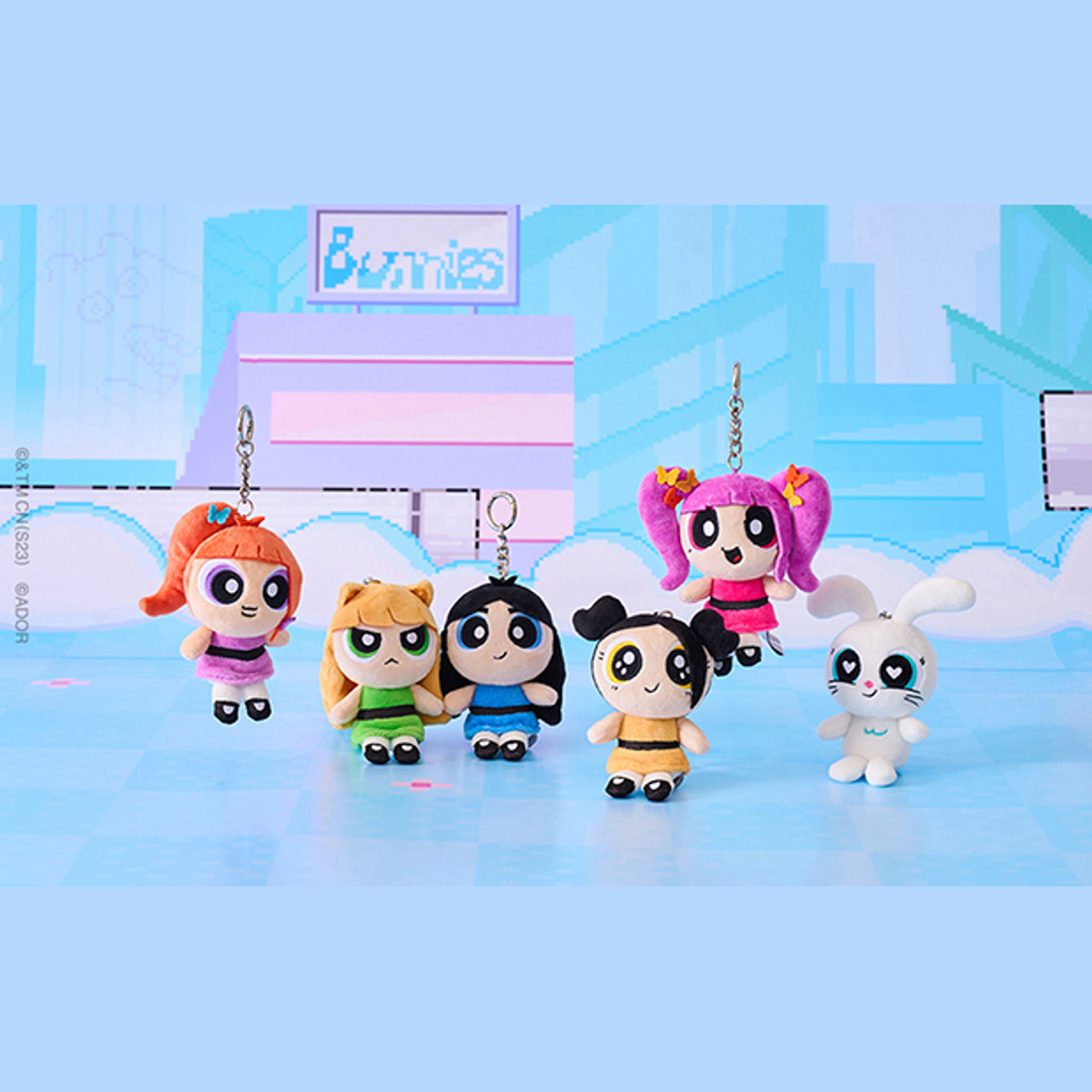 NewJeans ] THE POWERPUFF GIRLS x NJ Plush Keyring (6 TYPE)