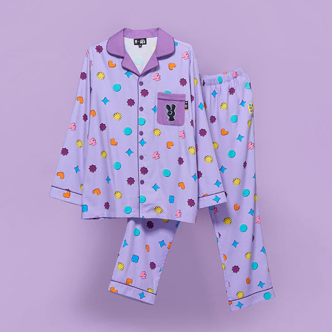 防弾少年団(BTS) - pj BTS TINY TAN X TIYP OFFICIAL [CHECK PAJAMA SET] - Kpop USA