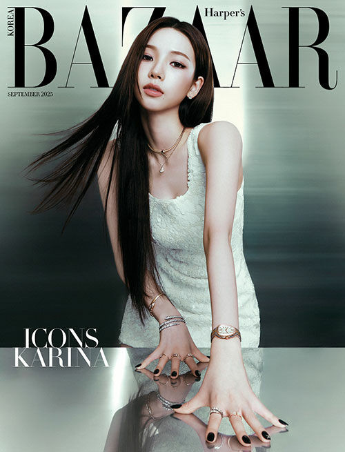 Magazine Bazaar Icons Special 2025 [Cover: aespa Karina] + Zee Pruk Postcard & Kyoka Postcard