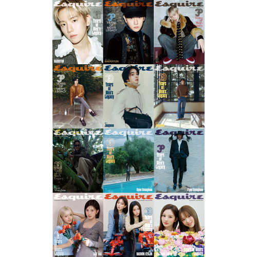 Magazine Esquire Oct. 2025 [Cover: Baehyun, NCT Jungwoo, NMIXX and more] 3ver. Set