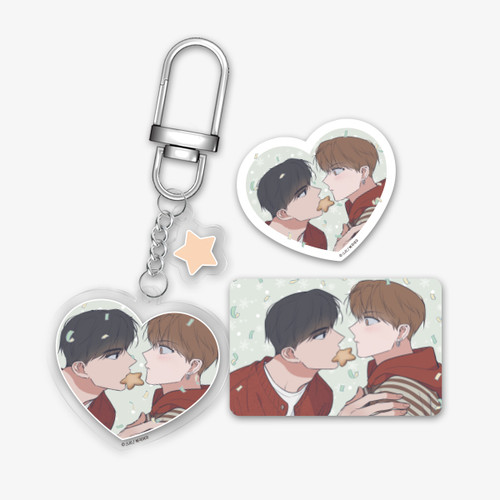 [ Between the Stars ] Woon&Byeol Heart Acrylic Keyring SET