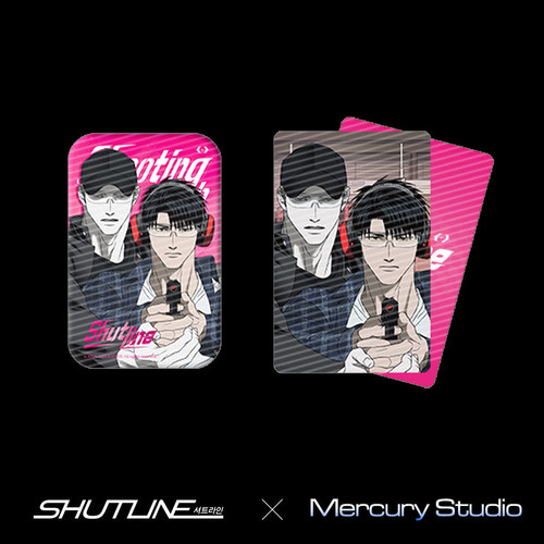 [ Shutline ] Square Can Badge - Shooting Club