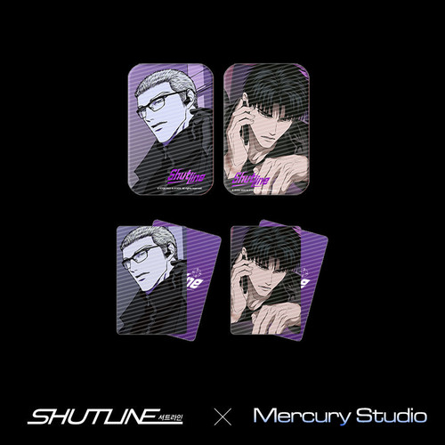 [ Shutline ] Square Can Badge Set - Dark Knight