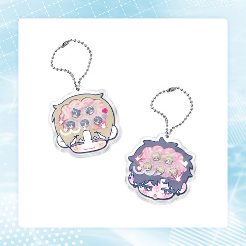 [ Stay Out of My Head! ] Acrylic Shaker Keyring