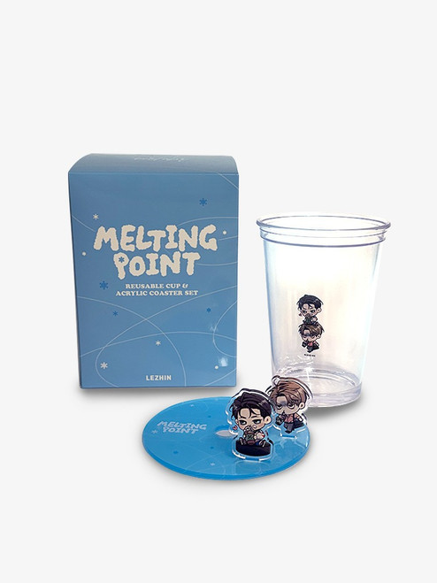 [ Melting Point ] Reusable Cup & Acrylic Coaster Set