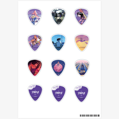[ My Bias Gets on the Last Train ] Pick-shaped Sticker Sheet