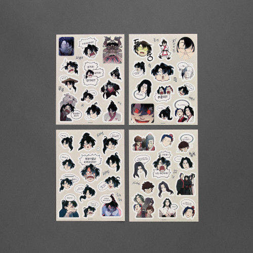 Webtoon MD [ Return of the Blossoming Blade ] Character Sticker Sheet  (4 Designs)