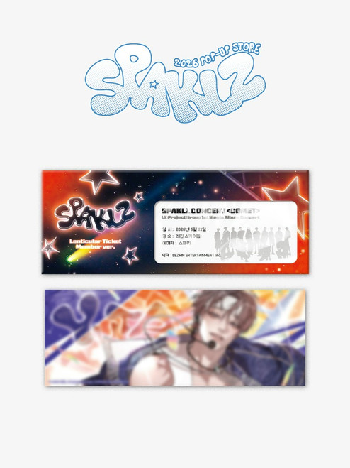 [ Sparklz ] Lenticular Ticket B (Member ver.)