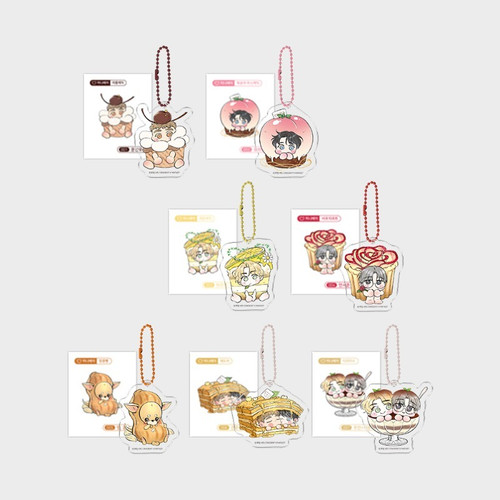 [ Honey Bear 2 ] Removable Sticker + Acrylic Keyring