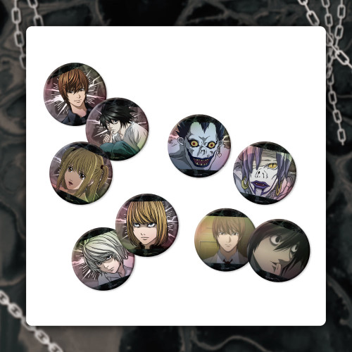 Webtoon MD [ Death Note ] Holographic Illustration Can Badge RANDOM
