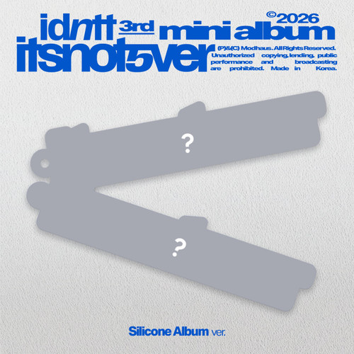 IDNTT [ITSNOTOVER] SILICONE ALBUM