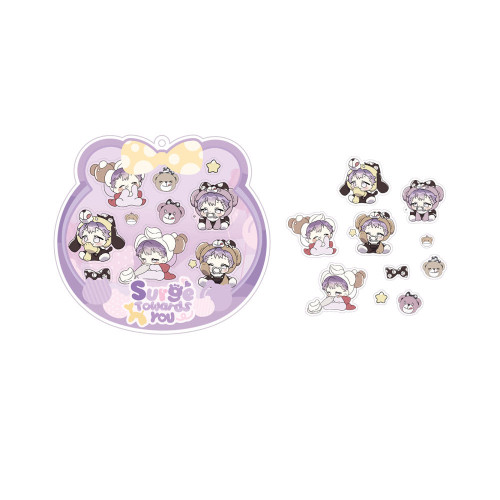 [ Surge Towards You ] Acrylic Shaker Keyring (Bangul Bear Ver.)