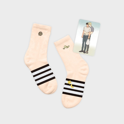 [ The Sacred Serpent's Seduction ] Three-striped Socks