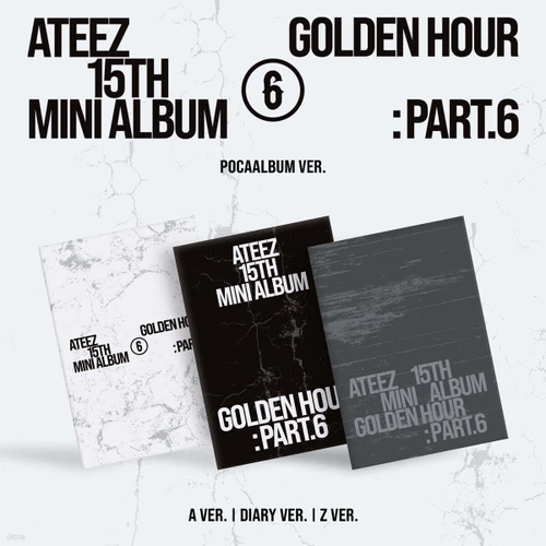 ATEEZ 15th Mini Album [GOLDEN HOUR : PART.6] POCAALBUM (random)