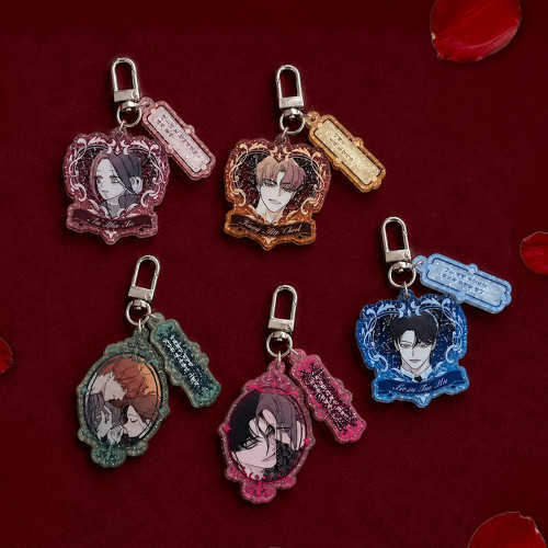 Webtoon MD [ Tears on a Withered Flower ] Random Glitter Acrylic Keyring (RANDOM)