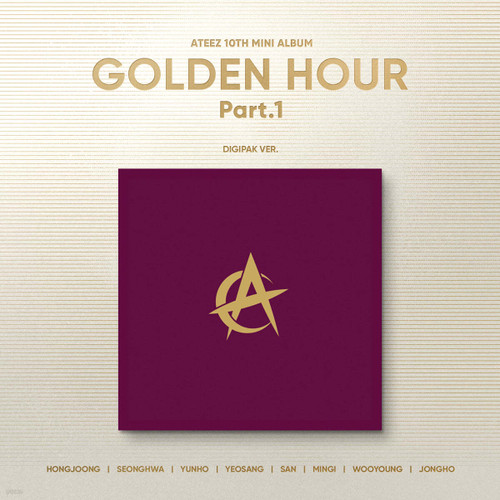 ATEEZ 10th Mini Album [GOLDEN HOUR : Part. 1] Digipak  8ver. Set