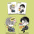 [ The Pizza Delivery Man and the Gold Palace ] Seal Sticker & Acrylic Block Set