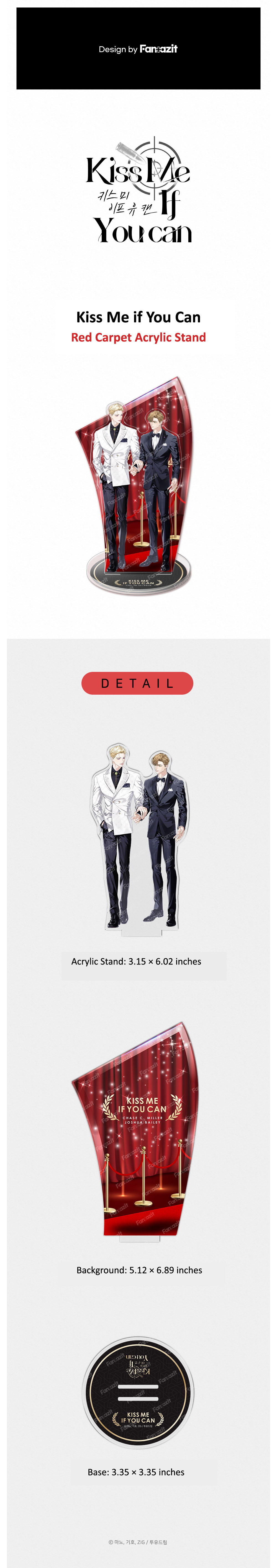 Kiss Me if You Can ] Red Carpet Acrylic Stand