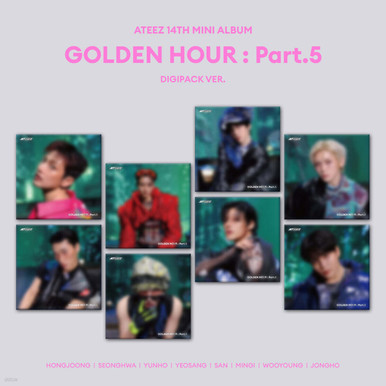 ATEEZ 14th Mini Album [GOLDEN HOUR : PART.5] DIGIPACK VER. (8ver
