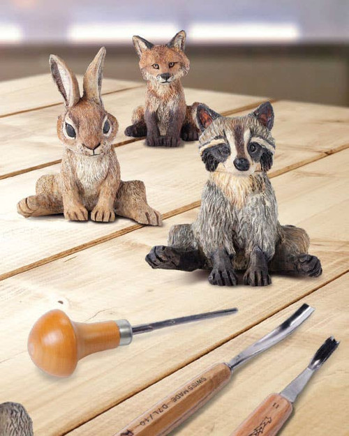 Carving & Painting Adorable Animals in Wood by Desiree Hajny