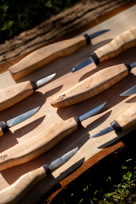 Silvern wood handled carving knives Silvern wood handled carving knives