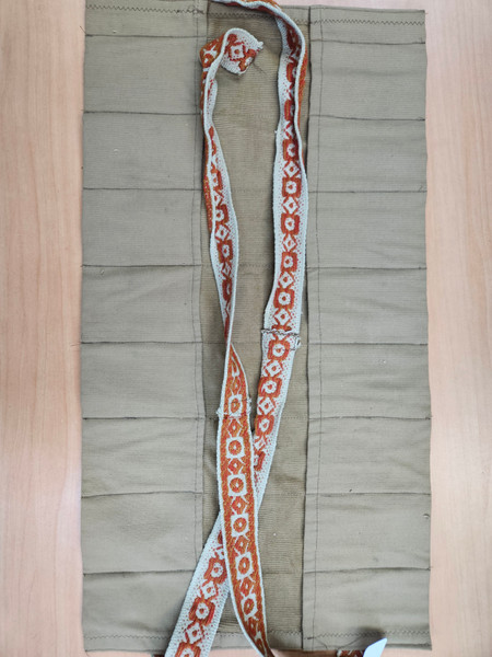 Preowned Cloth Tool Roll for Woodcarving Tools Home made in USA