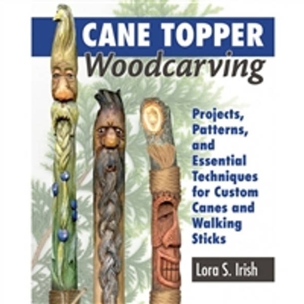 Cane Topper Woodcarving by Lora Irish