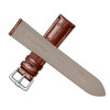 Crocodile White Stitch (Light Brown) Genuine Leather Watch Strap