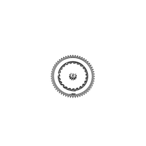 ROL 3135/3155 Generic Reversing Wheel, Mounted (#540)