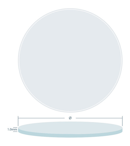 1.0mm Flat Mineral Glass