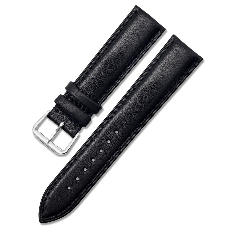 Staple Natural (Black) Genuine Leather Watch Straps All Time Co.