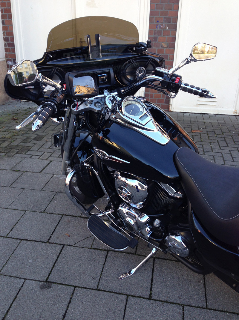 カスタム価格 17,500円⭕️1点物◎CUSTOM VOLAN SIDE 09-15 Kawasaki Vulcan 1700 Nomad VN1700C Front Headlight Head