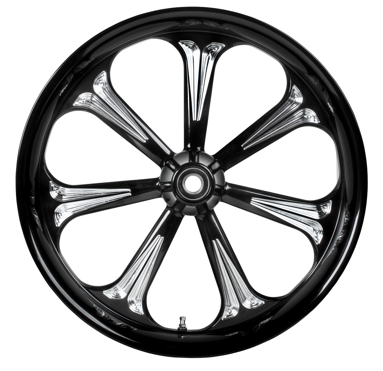 Colorado Custom Orlando7 Black Cut Motorcycle Wheel