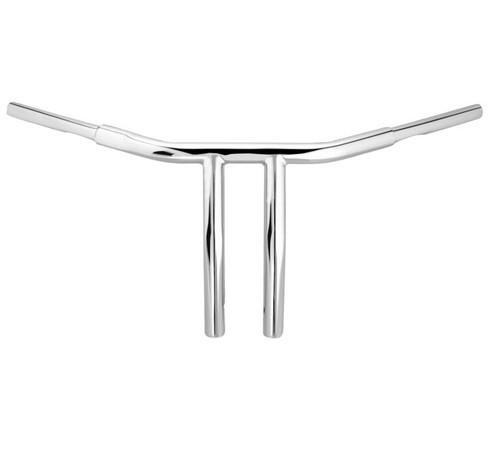 Chubbys Drag Bars with Risers Chrome, 10"